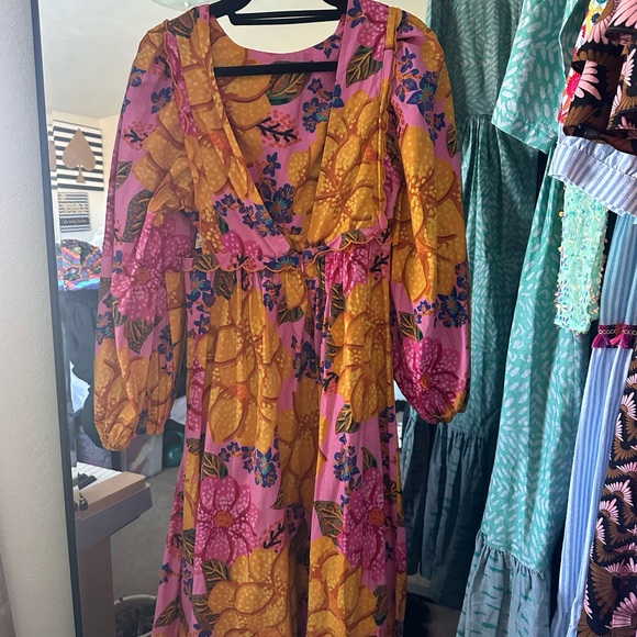 FARM Rio Pink and Yellow Floral Dress - Picture 4 of 8